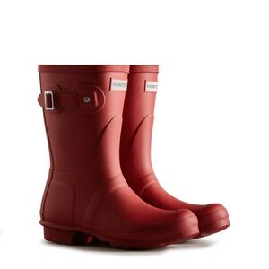 Hunter Red Mid-Calf Rain Boots